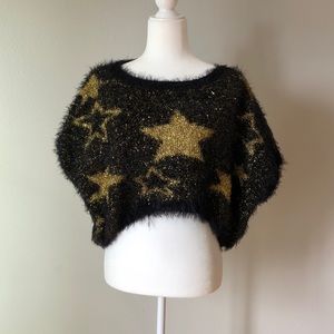 36 point 5 cropped star sweater